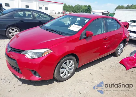 2016 Toyota Corolla Le from USA, damaged, VIN 5YFBURHE2GP507760